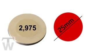 Shim D25mm, H2.975mm