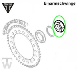 Achsmutter  Daytona 955i ab FIN132513