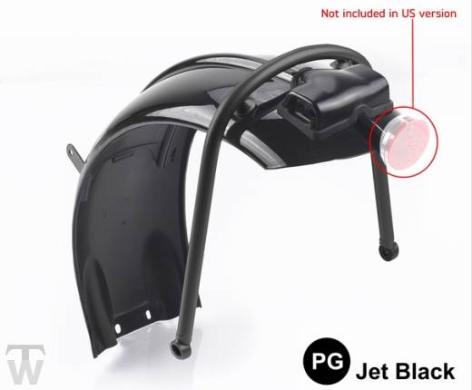 Mudguard short rear (Jet Black - only US) Bobber Black