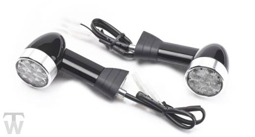 °LED Blinkerkit D64mm vorn (langes Kabel) Bobber bis AC1195