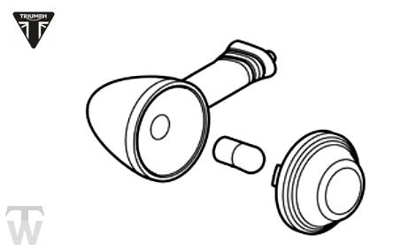 Blinker vorn rechts Chrom Bonneville T120 bis AC6129