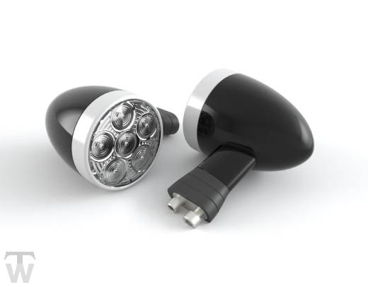 LED Blinkerkit Bullet 62mm mittel (kurzes Kabel) (1x TW-Angebot) Speed Twin bis AE2310