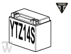 Battery YTZ14S MF wartungsfrei (obs) Speed Triple RS from VIN867601
