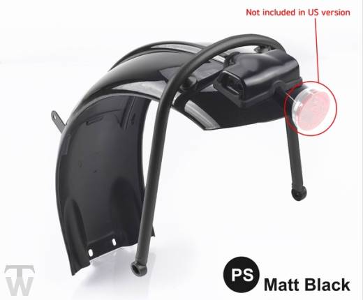 Kotflügel kurz hinten Matt Black - nur US)