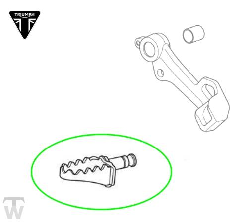 Fussbremshebel Kralle einzeln Tiger 1200 GT Explorer