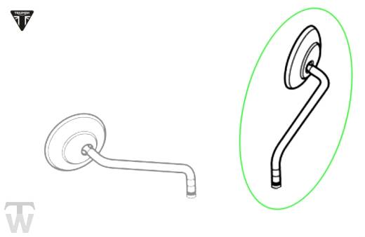 Spiegel links Bonneville T100 bis FIN AC5926 +BudEkins