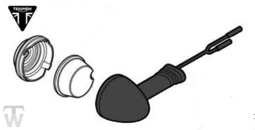 Blinker schwarz rechts hinten Scrambler 1200 XE bis AC8498