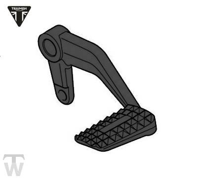 Fussbremshebel schwarz Rocket 3 R Black