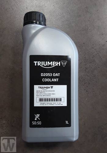 Coolant Oat Red D2053, 1L  Street Triple RS up to VIN 965682