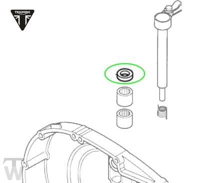 Simmerring Kupplungsausrücker  Bonneville T100 EFI & EFI Black