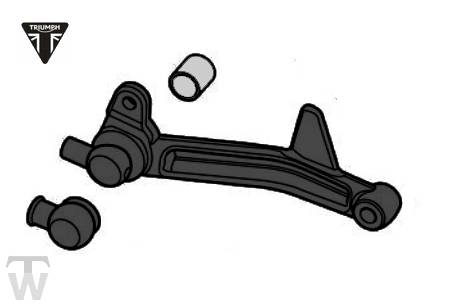 Schalthebel schwarz ab FIN AG5715 Bobber Black