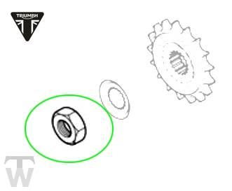 Sprocket Nut  Tiger T400 (Carburator)