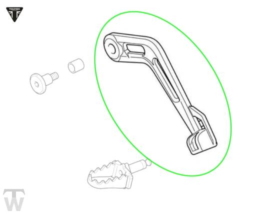 Fussbremshebel (nur 1x lagernd) Tiger 1200 GT Explorer
