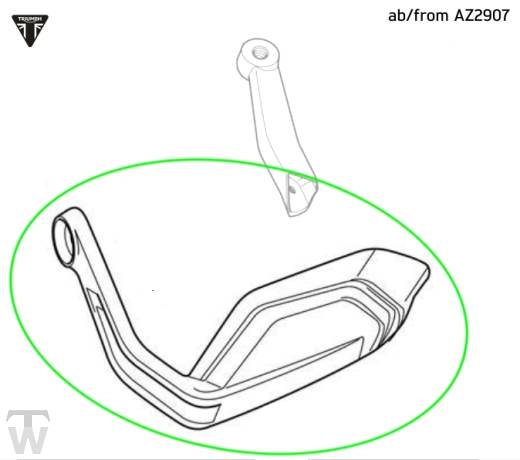 Handguard (Knuckleguard) Right Tiger 1200 GT Pro