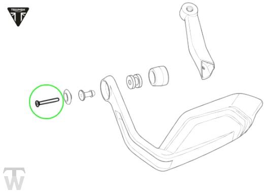 Lenkerendgewicht Schraube (nur 2x lagernd) Tiger 1200 Rally Pro