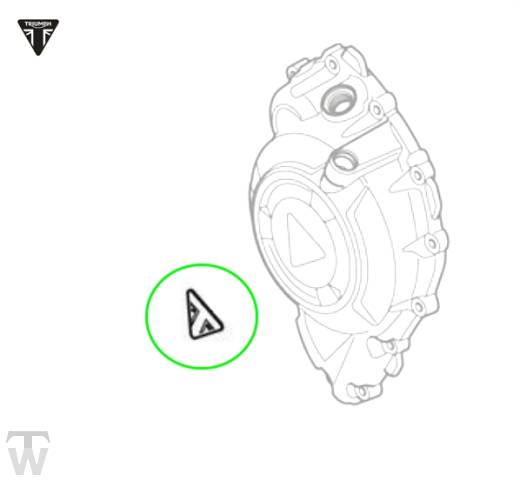 Dreieckslabel Triumph (nur 1x lagernd) Tiger XCx ab FIN855532