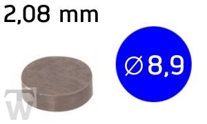 Shim D8.9mm, H2.08mm