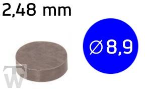 Shim D8.9mm, H2.48mm