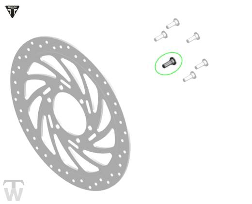 Bremsscheibenschraube vorn