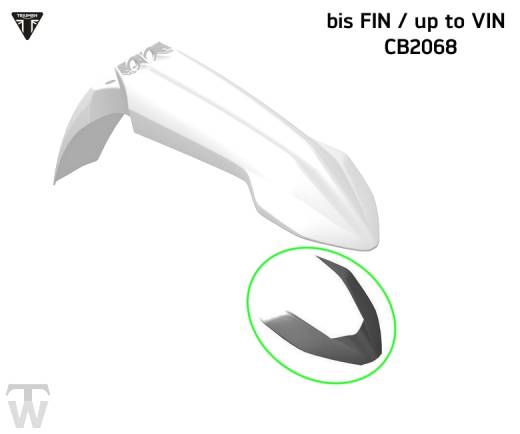 Dekor Kotflügel vorn bis FIN CB2068