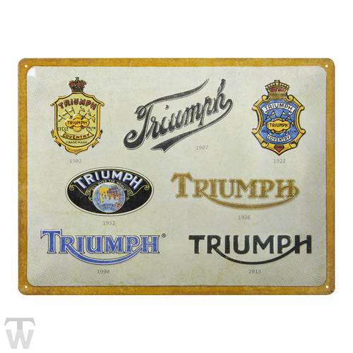 Triumph Blechschild Lineage - Accessoires
