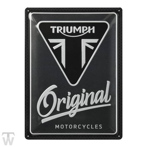 Triumph Blechschild Original (x1) - Accessoires