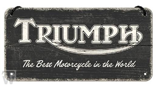 Triumph Blechschild Hängeschild - Accessoires