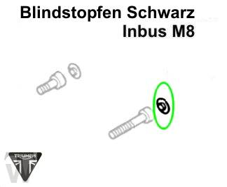 Blindstopfen Schwarz Tiger 800