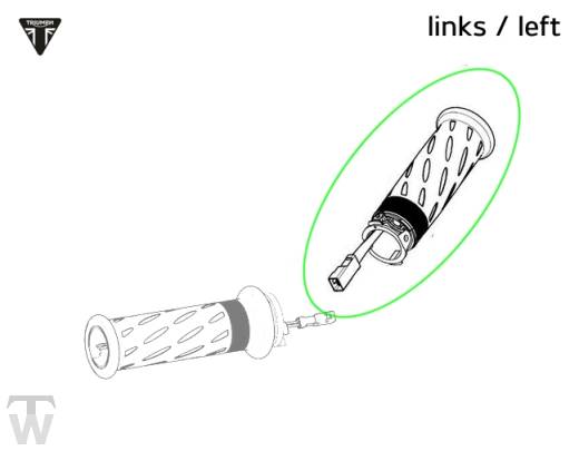 Griff links beheizt