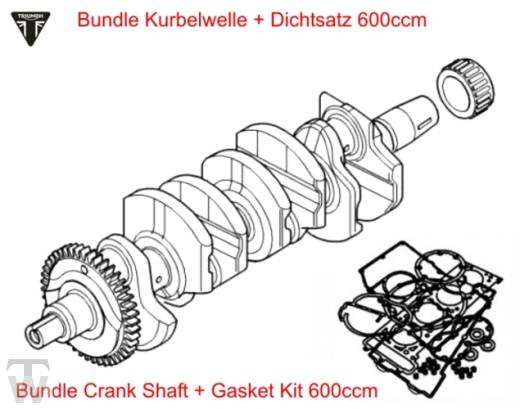 Kurbelwelle 600 + Motordichtsatz TT600