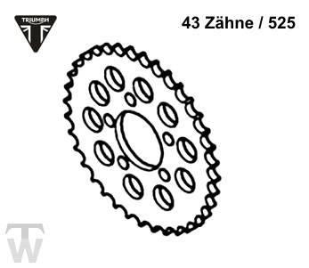 Vorbestellung - Kettenrad 525 / 43 Zähne