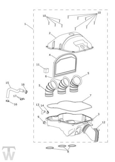 Luftfilterkasten - Tiger 1200 XR