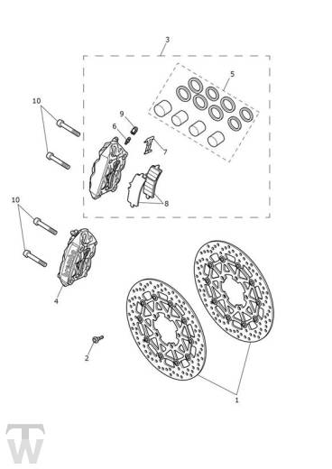 Bremse vorn - Tiger 1200 XCA