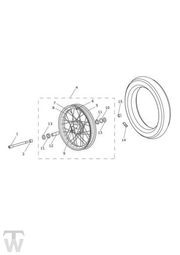 Front Wheel - Tiger 1200 XCx