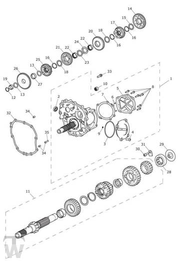 Getriebe - Tiger 1200 XCx