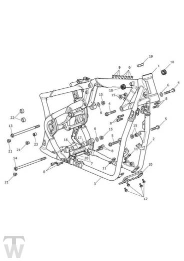 Main Frame Assembly - Bobber Black