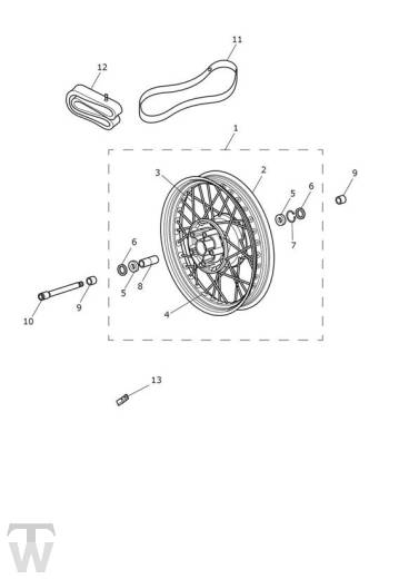 Front Wheel - Bobber Black