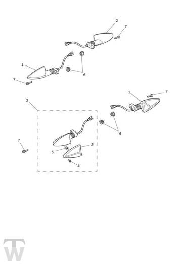 Indicator conventionally - Tiger XCx from VIN855532