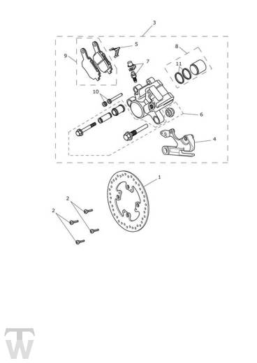 Bremse hinten - Tiger XCx ab FIN855532