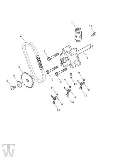 Ölpumpe Schmierung - Speed Triple RS ab FIN867601