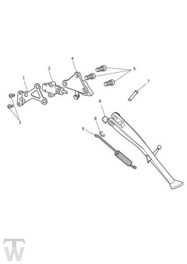 Ständer - Speed Triple RS ab FIN867601