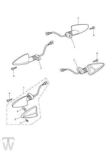 Blinker konventionell - Speed Triple S ab FIN867685