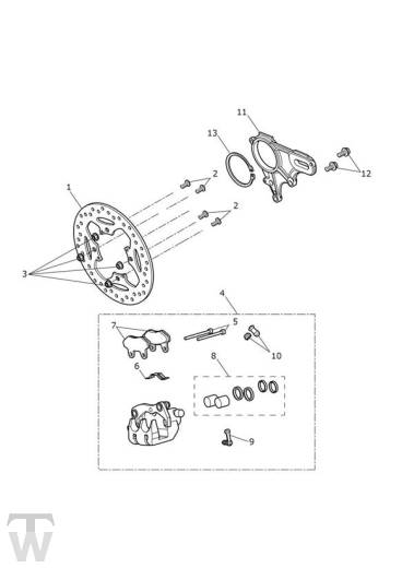 Bremse hinten - Speed Triple S ab FIN867685