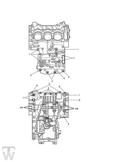 Motorgehäuse Schrauben - Speed Triple S ab FIN867685