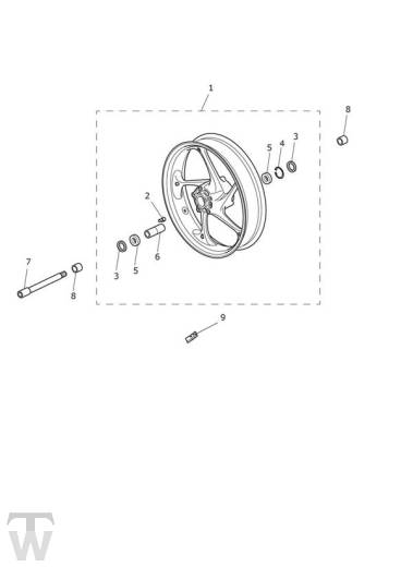 Front Wheel - Speed Triple S from VIN867685