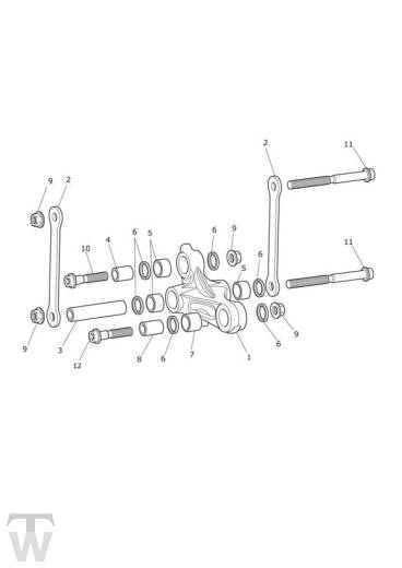 Federbein Umlenkung - Tiger XRT ab FIN855532