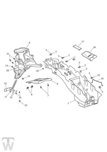 Heckkotflügel - Tiger XRT ab FIN855532