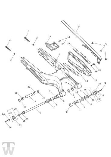 Schwinge - Tiger XR ab FIN855532