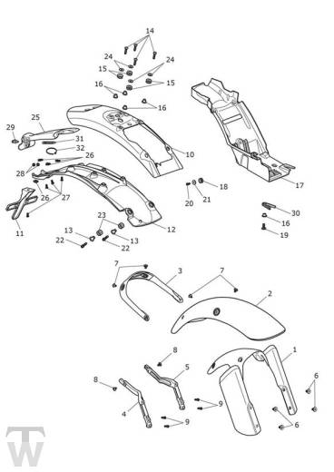 Mudguard - Scrambler 1200 XC