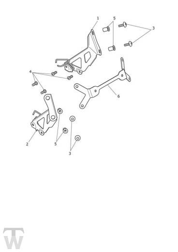 Number Plate Hanger front - Scrambler 1200 XC